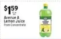 Met Foodmarkets Avenue A Lemon Juice offer