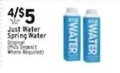 Met Foodmarkets Just Water Spring Water offer