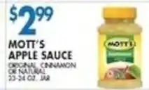 Compare Foods Mott's apple sauce offer