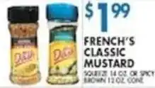 Compare Foods French's classic mustard offer