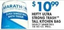 Compare Foods Hefty ultra strong trash or tall kitchen bag offer
