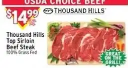 Met Foodmarkets Thousand Hills Top Sirloin Beef Steak offer