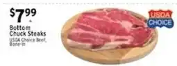 Met Foodmarkets Usda Choice Beef Bottom Chuck Steaks offer