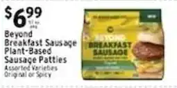 Met Foodmarkets Beyond breakfast sausage plant-based sausage patties offer