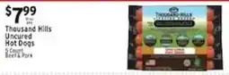 Met Foodmarkets Thousand Hills Uncured Hot Dogs offer