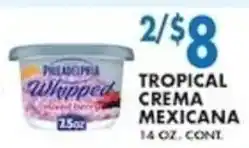 Compare Foods Philadelphia whipped tropical crema mexicana offer