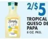 Compare Foods Simply tropical queso de papa offer