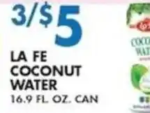 Compare Foods La Fe coconut water offer