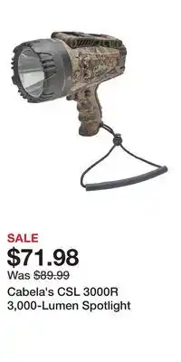 Cabela's Cabela's CSL 3000R 3,000-Lumen Spotlight offer