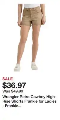 Cabela's Wrangler Retro Cowboy High-Rise Shorts Frankie for Ladies - Frankie - 29 offer