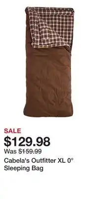 Cabela's Cabela's Outfitter XL 0° Sleeping Bag offer