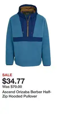 Cabela's Ascend Orizaba Berber Half-Zip Hooded Pullover offer