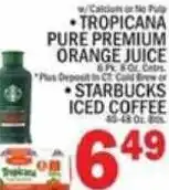 C Town Tropicana pure premium orange juice offer