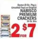 C Town Nabisco premium crackers offer