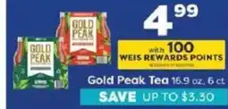 Weis Markets Gold Peak Tea offer