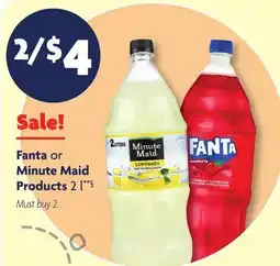 Family Dollar Fanta or Minute Maid Products offer