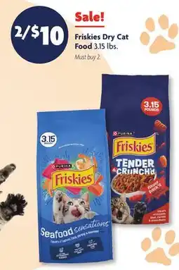 Family Dollar Friskies Dry Cat Food offer