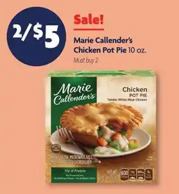 Family Dollar Marie Callender's Chicken Pot Pie offer