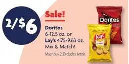 Family Dollar Doritos 6-12.5 oz. or Lay's 4.75-9.63 oz offer