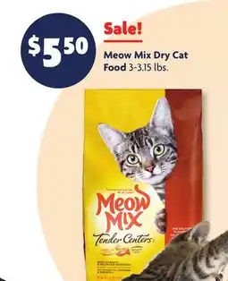 Family Dollar Meow Mix Dry Cat Food offer