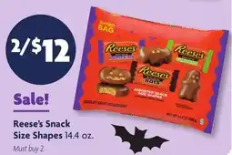 Family Dollar Reese's Snack Size Shapes offer