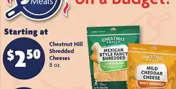 Family Dollar Chestnut Hill Shredded Cheeses offer