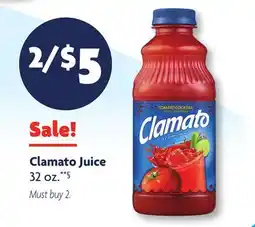 Family Dollar Clamato Juice offer