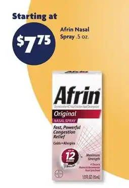 Family Dollar Afrin Nasal Spray offer