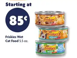 Family Dollar Friskies Wet Cat Food offer