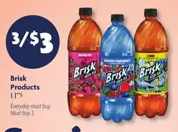 Family Dollar Brisk Products offer