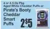 Key Food Pirate's Booty Cheddar Smart Puffs offer