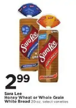 Cub Foods Sara Lee Honey Wheat or Whole Grain White Bread offer