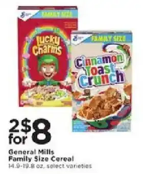 General Mills Family Size Cereal