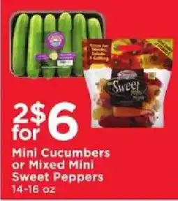 Cub Foods Mini Cucumbers or Mixed Mini Sweet Peppers offer
