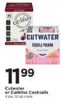 Cub Foods Cutwater or Carbliss Cocktails offer