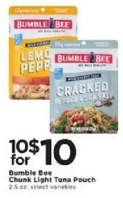 Cub Foods Bumble Bee Chunk Light Tuna Pouch offer