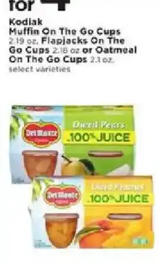Cub Foods Kodiak Muffin On The Go Cups or Oatmeal On The Go Cups offer