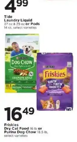 Cub Foods Friskies Dry Cat Food or Purina Dog Chow offer