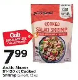 Cub Foods Arctic Shores cooked salad shrimp offer