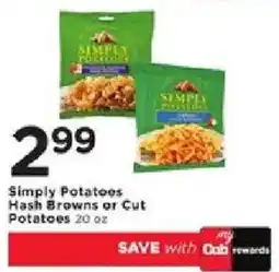 Cub Foods Simply Potatoes Hash Browns or Cut Potatoes offer