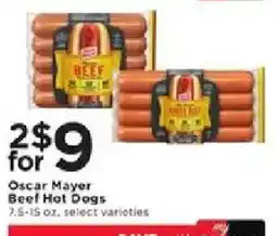 Cub Foods Oscar Mayer Beef Hot Dogs offer