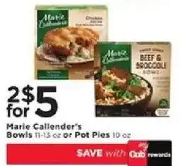 Cub Foods Marie Calliender's Bowls offer