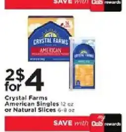 Cub Foods Crystal Farms American Singles offer