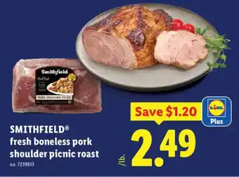 Smithfield fresh boneless pork shoulder picnic roast