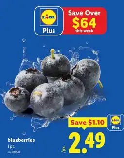 Lidl Lidl Plus blueberries offer