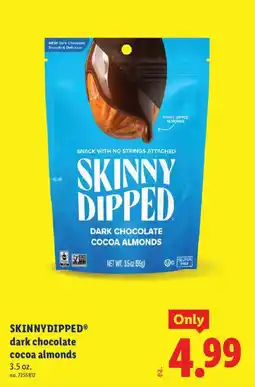 Lidl Skinnydipped dark chocolate cocoa almonds offer