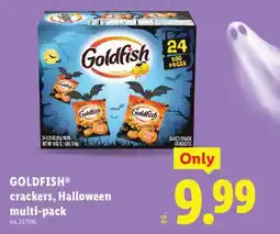 Lidl Goldfish crackers, Halloween multi-pack offer