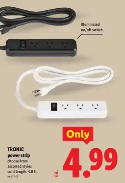 Lidl Tronic power strip offer