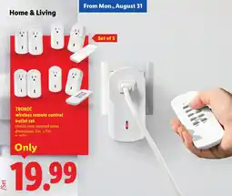 Lidl Tronic wireless remote control outlet set offer