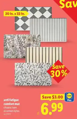 Lidl Lidl anti fatigue comfort mat offer